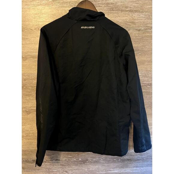 Bauer Texas Tiger Hockey Jacket Black Size Medium Full zip Winter team men - Picture 9 of 9